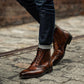 Genuine Leather Goodyear welted Brogue Ankle Boots